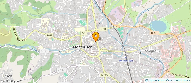 localisation de l'entreprise MONSIEUR ALEXANDRE MARTIN  MONTBRISON