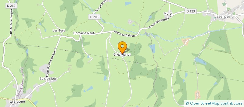 localisation de l'entreprise MONSIEUR ALEXANDRE MARTIN  SAINT-CHRISTOPHE-EN-BOURBONNAIS