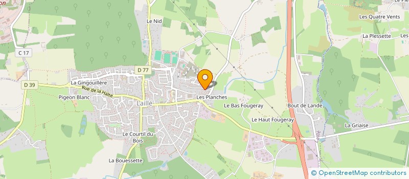 localisation de l'entreprise MONSIEUR ALEXANDRE MARTIN  LAILLE