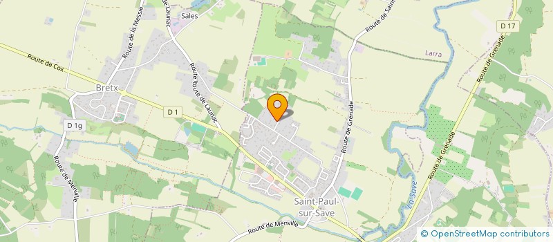 localisation de l'entreprise MONSIEUR ALEXANDRE MARTIN  SAINT-PAUL-SUR-SAVE