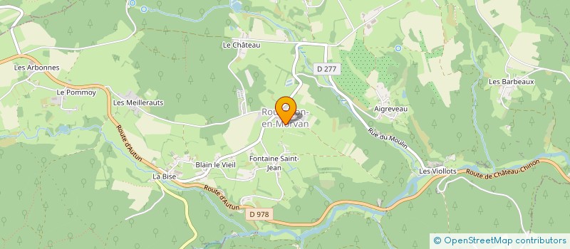 localisation de l'entreprise MONSIEUR ALEXANDRE MARTIN  ROUSSILLON-EN-MORVAN