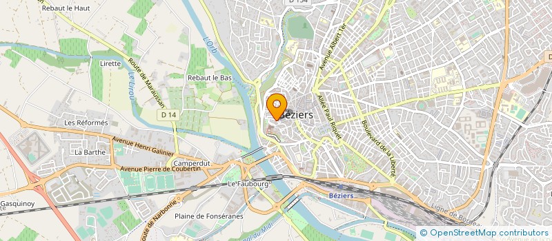 localisation de l'entreprise MONSIEUR ALEXANDRE MARTIN-COCHER à BEZIERS