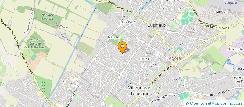 localisation de l'entreprise MONSIEUR ALEXANDRE MARTINET à VILLENEUVE-TOLOSANE