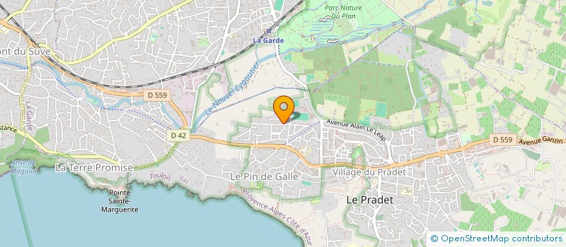 localisation de l'entreprise MONSIEUR ALEXANDRE MARTINEZ à LE PRADET