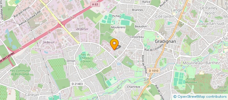 localisation de l'entreprise MONSIEUR ALEXANDRE MASCAREL  GRADIGNAN