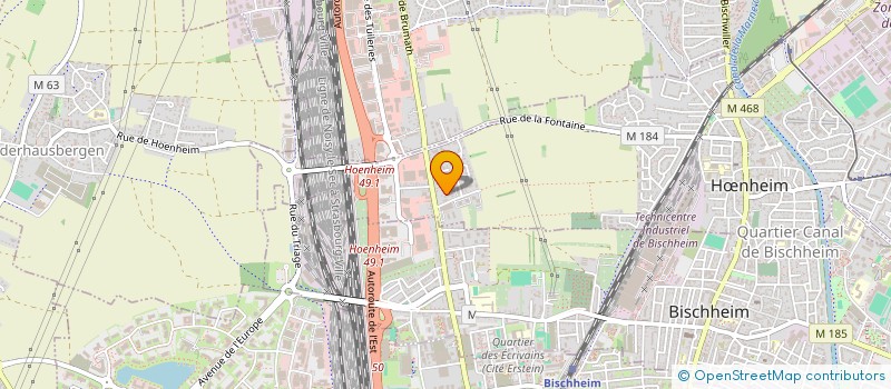 localisation de l'entreprise MONSIEUR ALEXANDRE MATHIEU  HNHEIM