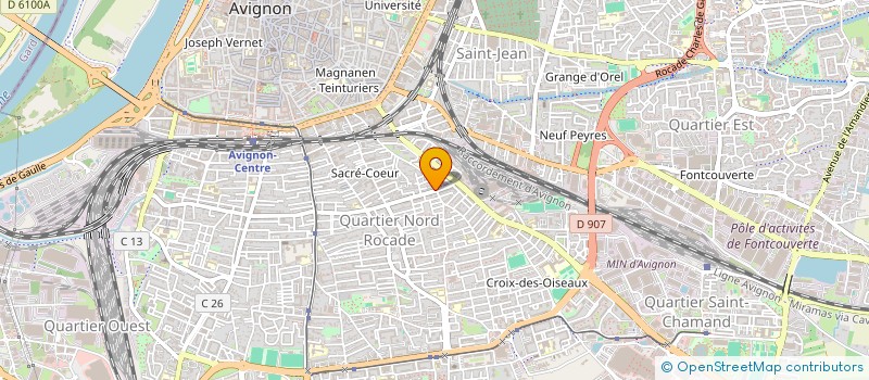 localisation de l'entreprise MONSIEUR ALEXANDRE MATHIEU  AVIGNON