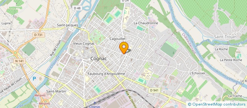 localisation de l'entreprise MONSIEUR ALEXANDRE MELIER  COGNAC