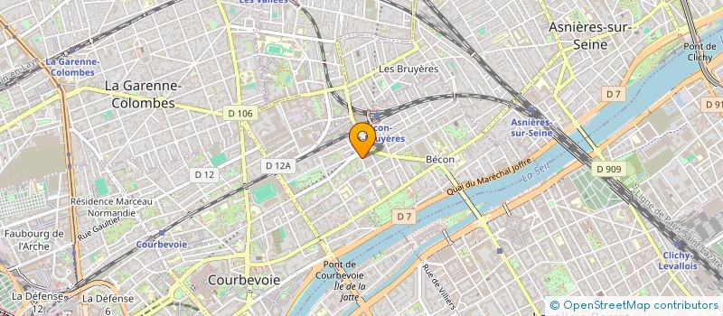 localisation de l'entreprise MONSIEUR ALEXANDRE MELKA  COURBEVOIE