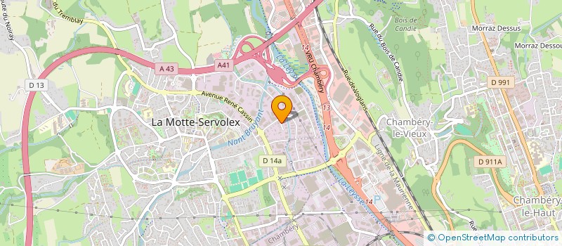 localisation de l'entreprise MONSIEUR ALEXANDRE MENDES DA SILVA  LA MOTTE-SERVOLEX