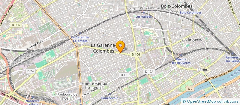 localisation de l'entreprise MONSIEUR ALEXANDRE MENEGHINI à LA GARENNE-COLOMBES