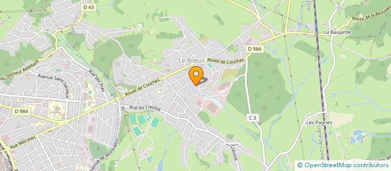 localisation de l'entreprise MONSIEUR ALEXANDRE MENELET à LE BREUIL