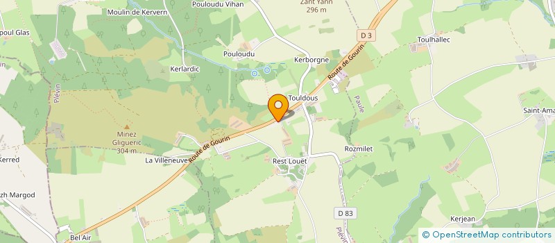 localisation de l'entreprise MONSIEUR ALEXANDRE MENEZ  PLEVIN