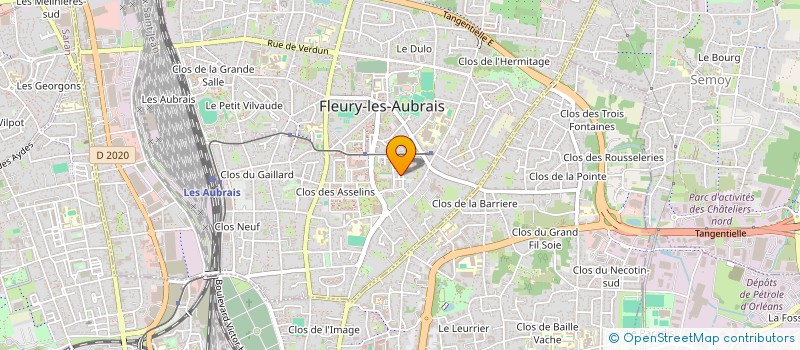 localisation de l'entreprise MONSIEUR ALEXANDRE MENIGAULT  FLEURY-LES-AUBRAIS