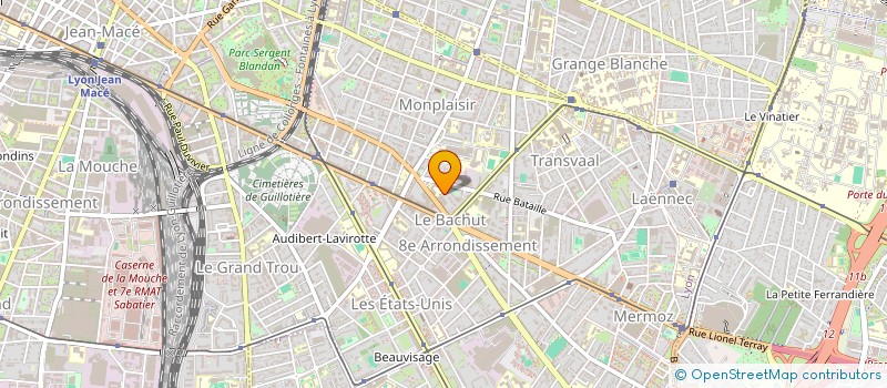 localisation de l'entreprise MONSIEUR ALEXANDRE MERCIER à LYON