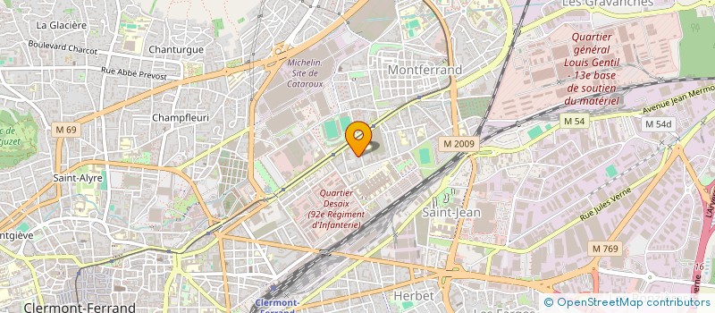 localisation de l'entreprise MONSIEUR ALEXANDRE MERCIER  CLERMONT-FERRAND