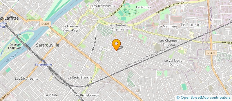 localisation de l'entreprise MONSIEUR ALEXANDRE MERLEN  SARTROUVILLE