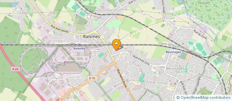 localisation de l'entreprise MONSIEUR ALEXANDRE MERLY  RAISMES