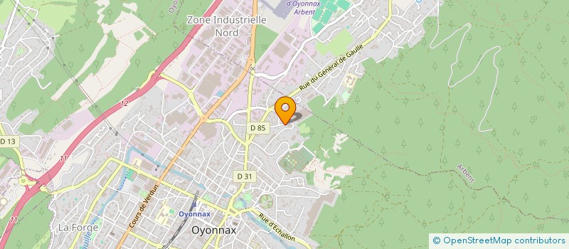 localisation de l'entreprise MONSIEUR ALEXANDRE MERMET à OYONNAX