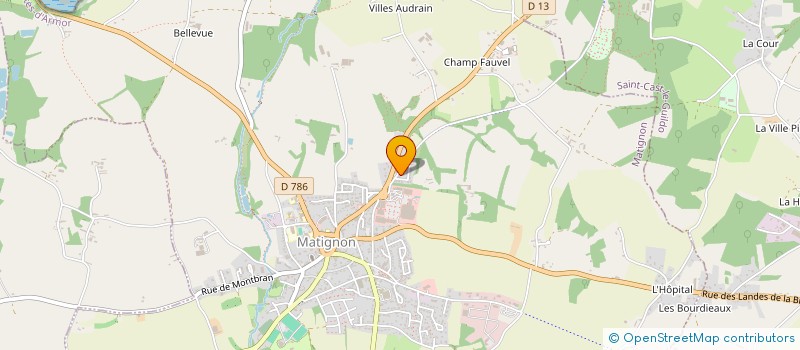 localisation de l'entreprise MONSIEUR ALEXANDRE MESLET  MATIGNON