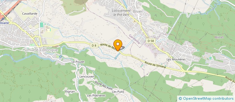 localisation de l'entreprise MONSIEUR ALEXANDRE METAIS  SIMIANE-COLLONGUE