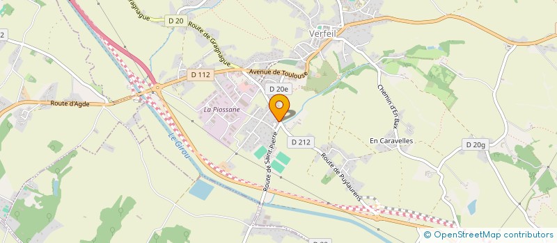 localisation de l'entreprise MONSIEUR ALEXANDRE METCHE à VERFEIL