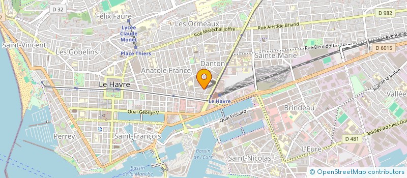 localisation de l'entreprise MONSIEUR ALEXANDRE METIER  LE HAVRE