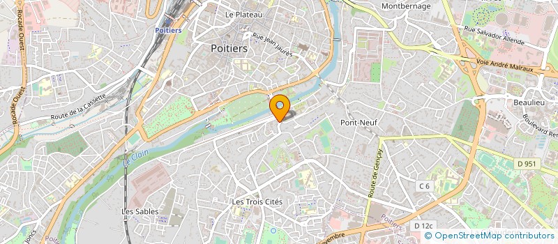 localisation de l'entreprise MONSIEUR ALEXANDRE MEYRIEUX  POITIERS