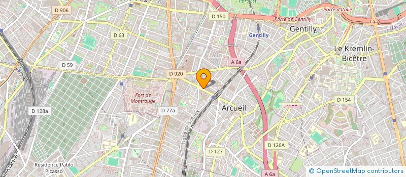 localisation de l'entreprise MONSIEUR ALEXANDRE MICHALON  ARCUEIL