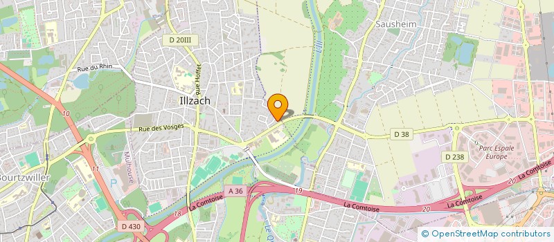 localisation de l'entreprise MONSIEUR ALEXANDRE MICHAUD  ILLZACH