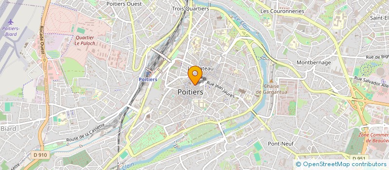 localisation de l'entreprise MONSIEUR ALEXANDRE MICHAUD  POITIERS