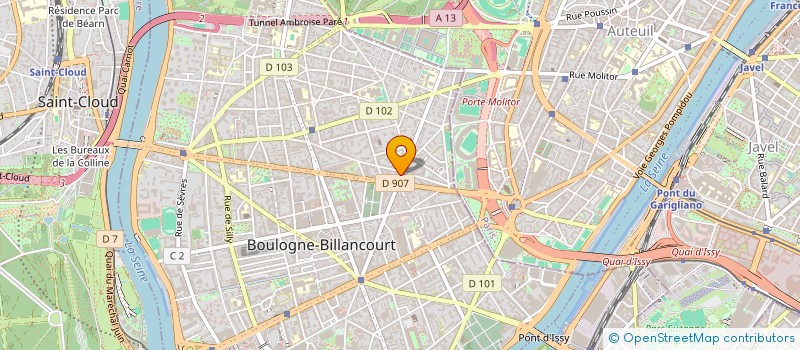 localisation de l'entreprise MONSIEUR ALEXANDRE MICHAUD à BOULOGNE-BILLANCOURT