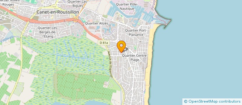 localisation de l'entreprise MONSIEUR ALEXANDRE MICHEL  CANET-EN-ROUSSILLON