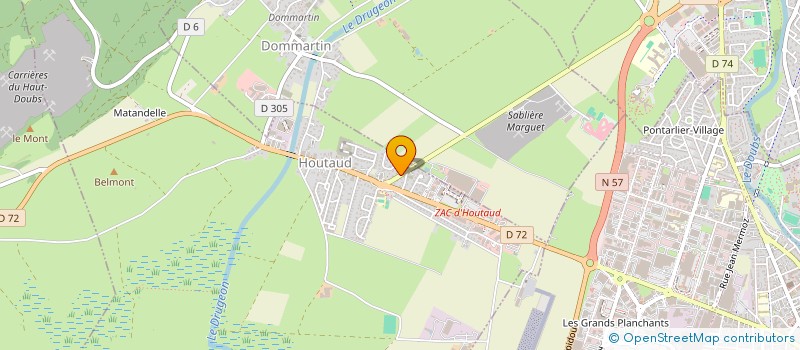 localisation de l'entreprise MONSIEUR ALEXANDRE MICHEL  HOUTAUD