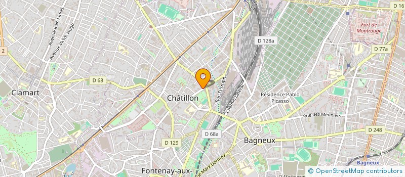 localisation de l'entreprise MONSIEUR ALEXANDRE MICHELE  CHATILLON