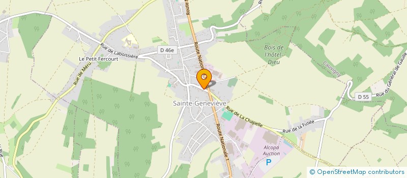 localisation de l'entreprise MONSIEUR ALEXANDRE MIGNERAT  SAINTE-GENEVIEVE