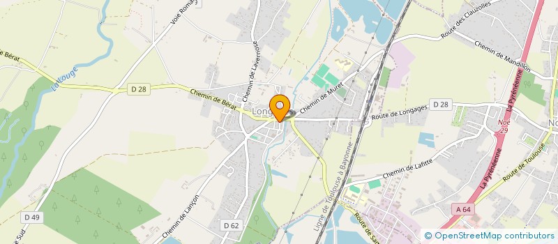 localisation de l'entreprise MONSIEUR ALEXANDRE MILHORAT  LONGAGES