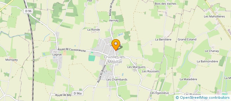 localisation de l'entreprise MONSIEUR ALEXANDRE MILLOT  CRUZILLES-LES-MEPILLAT