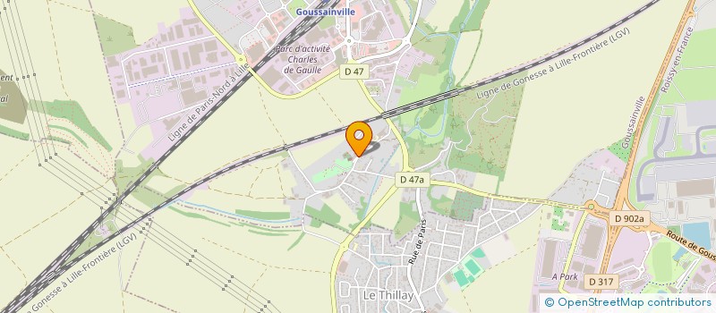 localisation de l'entreprise MONSIEUR ALEXANDRE MINZELE  GOUSSAINVILLE