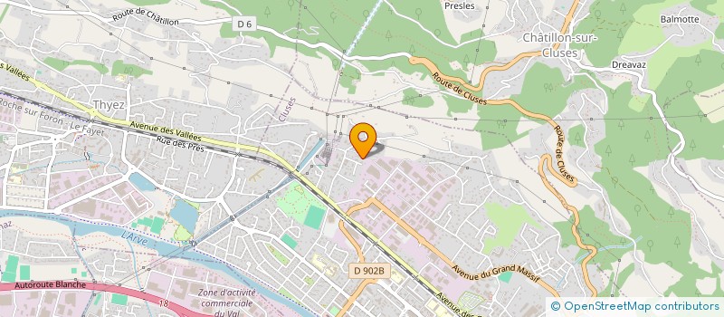 localisation de l'entreprise MONSIEUR ALEXANDRE MOGENY  CLUSES