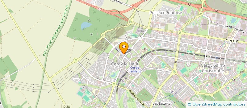 localisation de l'entreprise MONSIEUR ALEXANDRE MOITTIE  CERGY