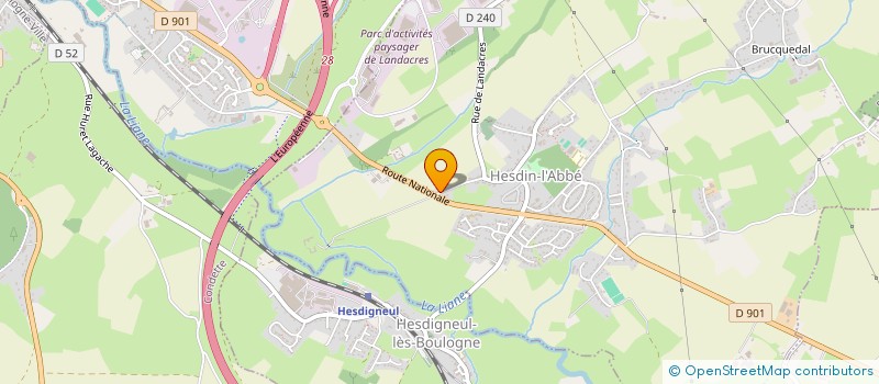 localisation de l'entreprise MONSIEUR ALEXANDRE MONCHY  HESDIN-L'ABBE