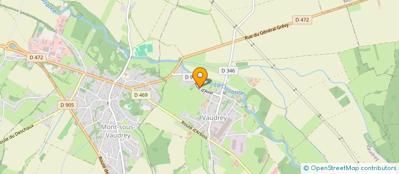 localisation de l'entreprise MONSIEUR ALEXANDRE MONNOT  VAUDREY