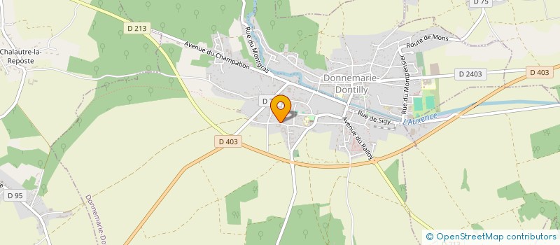 localisation de l'entreprise MONSIEUR ALEXANDRE MONTEL  DONNEMARIE-DONTILLY