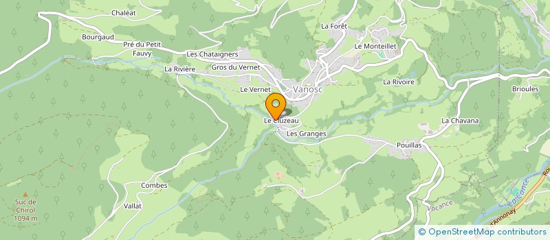 localisation de l'entreprise MONSIEUR ALEXANDRE MONTEL  VANOSC