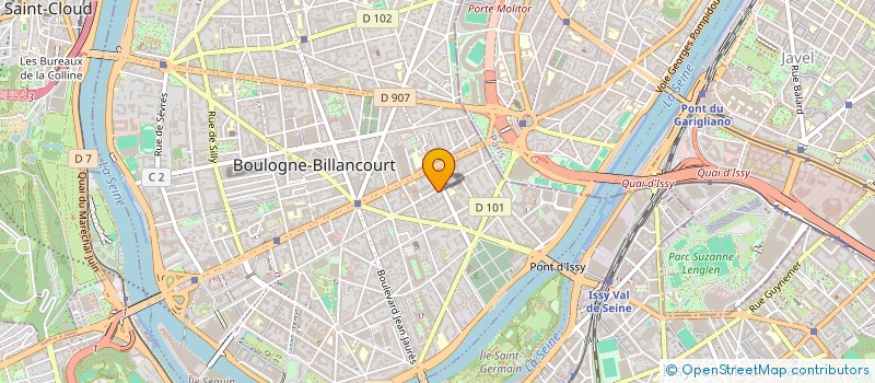 localisation de l'entreprise MONSIEUR ALEXANDRE MORDELLET à BOULOGNE-BILLANCOURT