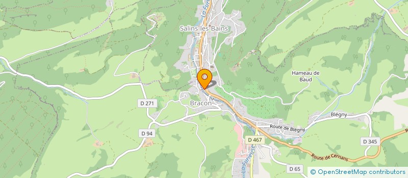 localisation de l'entreprise MONSIEUR ALEXANDRE MOREILLON  SALINS-LES-BAINS