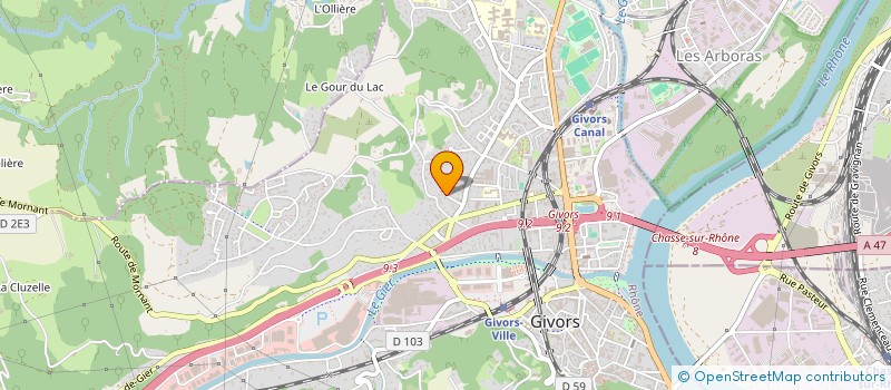 localisation de l'entreprise MONSIEUR ALEXANDRE MOREIRA SANTOS  GIVORS