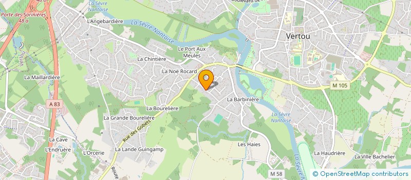 localisation de l'entreprise MONSIEUR ALEXANDRE MORISSEAU  VERTOU