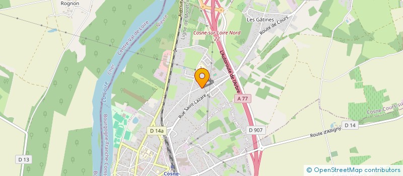 localisation de l'entreprise MONSIEUR ALEXANDRE MORLAT à COSNE-COURS-SUR-LOIRE